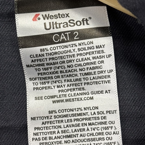 Steelguard Pro FR‎ Jacket Mens S Blue Flame Resistant Work Coat Full Zip/snap - Picture 7 of 15